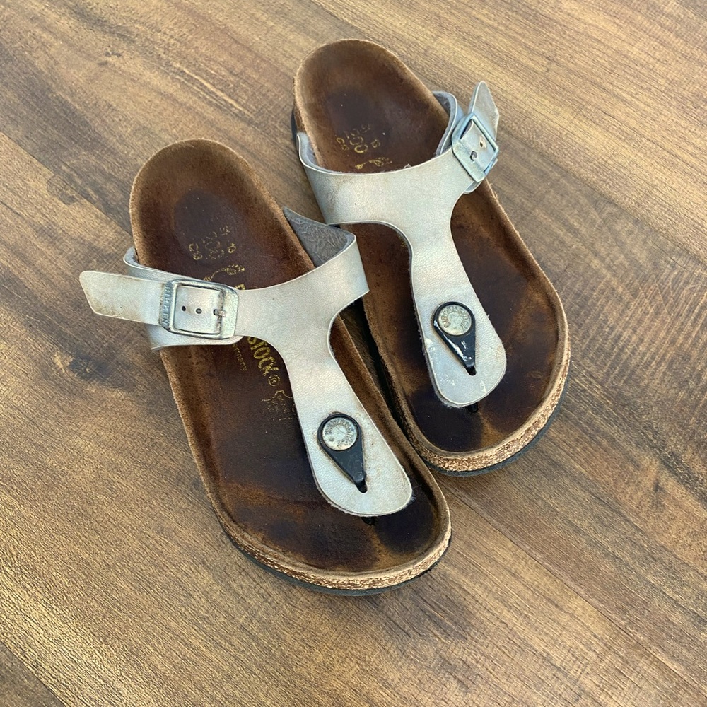 Birkenstock Kids Silver Sandals Size 13